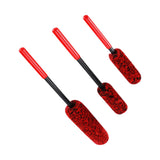 Maxbell 3 Pieces Microfiber Car Wheel Brush Handy Tool for Motorcycles Spokes