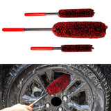 Maxbell 3 Pieces Microfiber Car Wheel Brush Handy Tool for Motorcycles Spokes