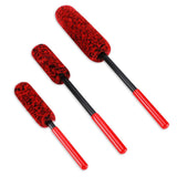 Maxbell 3 Pieces Microfiber Car Wheel Brush Handy Tool for Motorcycles Spokes