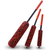Maxbell 3 Pieces Microfiber Car Wheel Brush Handy Tool for Motorcycles Spokes