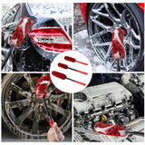 Maxbell 3 Pieces Microfiber Car Wheel Brush Handy Tool for Motorcycles Spokes