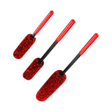 Maxbell 3 Pieces Microfiber Car Wheel Brush Handy Tool for Motorcycles Spokes
