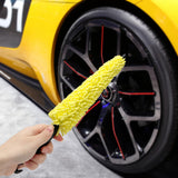 Maxbell Car Wheel Tire Rim Brush Rim Scrubber Long Soft for Vehicle