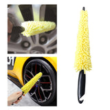 Maxbell Car Wheel Tire Rim Brush Rim Scrubber Long Soft for Vehicle