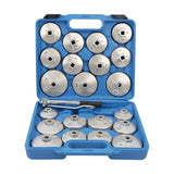 Maxbell 23 Pieces Cup Type Oil Filter Wrench Socket Set Remover and Installer