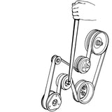 Maxbell Belt Tension Setting Tool Set Pulley Wrench Timing Belt Tools Repair Tool