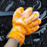 Maxbell Car Wash Mitts Cleaning Glove Strong Absorbent Five Finger for Car Wash