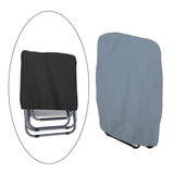 Maxbell Folding Chair Cover with Storage Bag Chair Cover Foldable for Lawn Outdoor grey