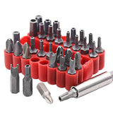 Maxbell 33Pcs Security bit with Extension Bit Holder Torq Screwdriver bit