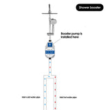 Maxbell Water Pressure Boosting Pump 24V Portable Silent Head 15M for Home