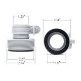 Maxbell Hose Pool Filter Pumps Adapter 1.25" Fittings to 1.5" Fittings Swimming Pool 2 Pieces Set