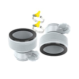 Maxbell Hose Pool Filter Pumps Adapter 1.25" Fittings to 1.5" Fittings Swimming Pool 2 Pieces Set