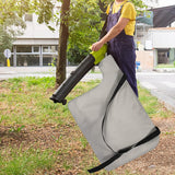 Maxbell Replacement Black Zip Blower Bag Zippered Bottom Dump Bag for Lawn Argent