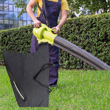 Maxbell Replacement Black Zip Blower Bag Zippered Bottom Dump Bag for Lawn Black