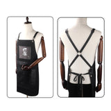 Maxbell Chef Aprons Practical Cape Accessories Hair Cutting Apron for Adult  81cmx78cm Black