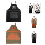 Maxbell Chef Aprons Practical Cape Accessories Hair Cutting Apron for Adult  81cmx78cm Black