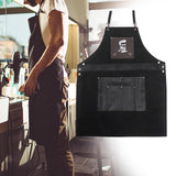 Maxbell Chef Aprons Practical Cape Accessories Hair Cutting Apron for Adult  81cmx78cm Black
