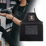 Maxbell Chef Aprons Practical Cape Accessories Hair Cutting Apron for Adult  81cmx78cm Black