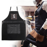 Maxbell Chef Aprons Practical Cape Accessories Hair Cutting Apron for Adult  81cmx78cm Black