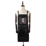 Maxbell Chef Aprons Practical Cape Accessories Hair Cutting Apron for Adult  81cmx78cm Black