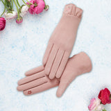 Maxbell Winter Gloves Forefinger Touch Screen Windproof for Running Driving Cycling Pink