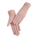 Maxbell Winter Gloves Forefinger Touch Screen Windproof for Running Driving Cycling Pink
