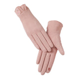Maxbell Winter Gloves Forefinger Touch Screen Windproof for Running Driving Cycling Pink