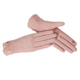 Maxbell Winter Gloves Forefinger Touch Screen Windproof for Running Driving Cycling Pink