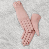 Maxbell Winter Gloves Forefinger Touch Screen Windproof for Running Driving Cycling Pink