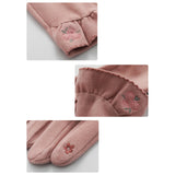 Maxbell Winter Gloves Forefinger Touch Screen Windproof for Running Driving Cycling Pink