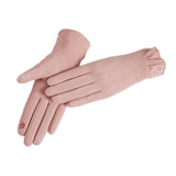 Maxbell Winter Gloves Forefinger Touch Screen Windproof for Running Driving Cycling Pink