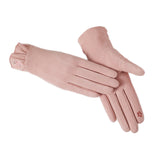 Maxbell Winter Gloves Forefinger Touch Screen Windproof for Running Driving Cycling Pink