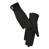 Maxbell Winter Gloves Forefinger Touch Screen Windproof for Running Driving Cycling Black