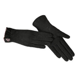 Maxbell Winter Gloves Forefinger Touch Screen Windproof for Running Driving Cycling Black