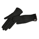 Maxbell Winter Gloves Forefinger Touch Screen Windproof for Running Driving Cycling Black