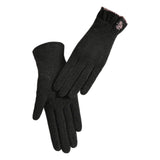 Maxbell Winter Gloves Forefinger Touch Screen Windproof for Running Driving Cycling Black