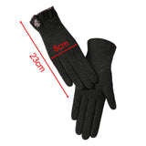Maxbell Winter Gloves Forefinger Touch Screen Windproof for Running Driving Cycling Black