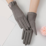 Maxbell Winter Gloves Forefinger Touch Screen Windproof for Running Driving Cycling Gray