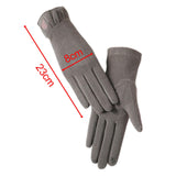 Maxbell Winter Gloves Forefinger Touch Screen Windproof for Running Driving Cycling Gray