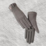 Maxbell Winter Gloves Forefinger Touch Screen Windproof for Running Driving Cycling Gray