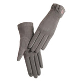 Maxbell Winter Gloves Forefinger Touch Screen Windproof for Running Driving Cycling Gray
