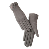 Maxbell Winter Gloves Forefinger Touch Screen Windproof for Running Driving Cycling Gray