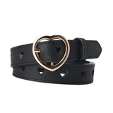 Maxbell Women PU Leather Belt Waist Strap Adjustable Waistband for Pants Party Dress black