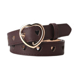 Maxbell Women PU Leather Belt Waist Strap Adjustable Waistband for Pants Party Dress brown