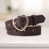 Maxbell Women PU Leather Belt Waist Strap Adjustable Waistband for Pants Party Dress brown