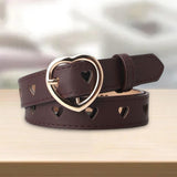 Maxbell Women PU Leather Belt Waist Strap Adjustable Waistband for Pants Party Dress brown