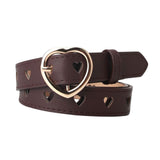 Maxbell Women PU Leather Belt Waist Strap Adjustable Waistband for Pants Party Dress brown