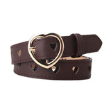 Maxbell Women PU Leather Belt Waist Strap Adjustable Waistband for Pants Party Dress brown