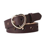 Maxbell Women PU Leather Belt Waist Strap Adjustable Waistband for Pants Party Dress brown