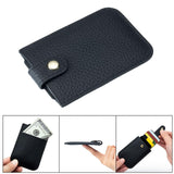 Maxbell Pocket Modern Card Holder Storage Case Women Men Minimalist Slim Wallet Black